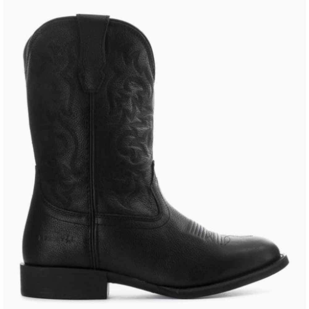 Eurostar Lorenzo Cowboy Boots Black Leather Western Work Mens 10 New‎
